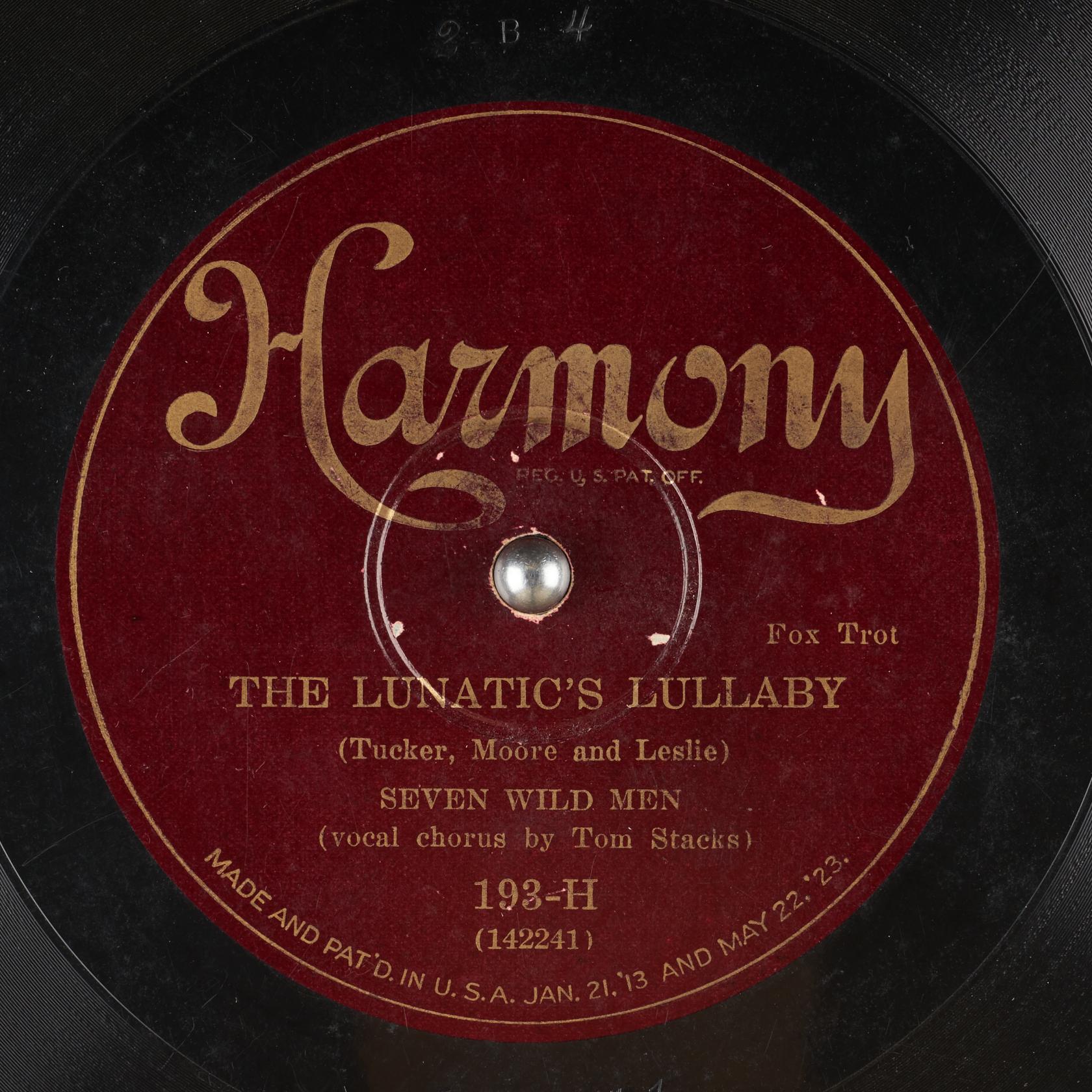 Lunatic's Lullaby-Seven Wild Men Label Lunatic's Lullaby Label