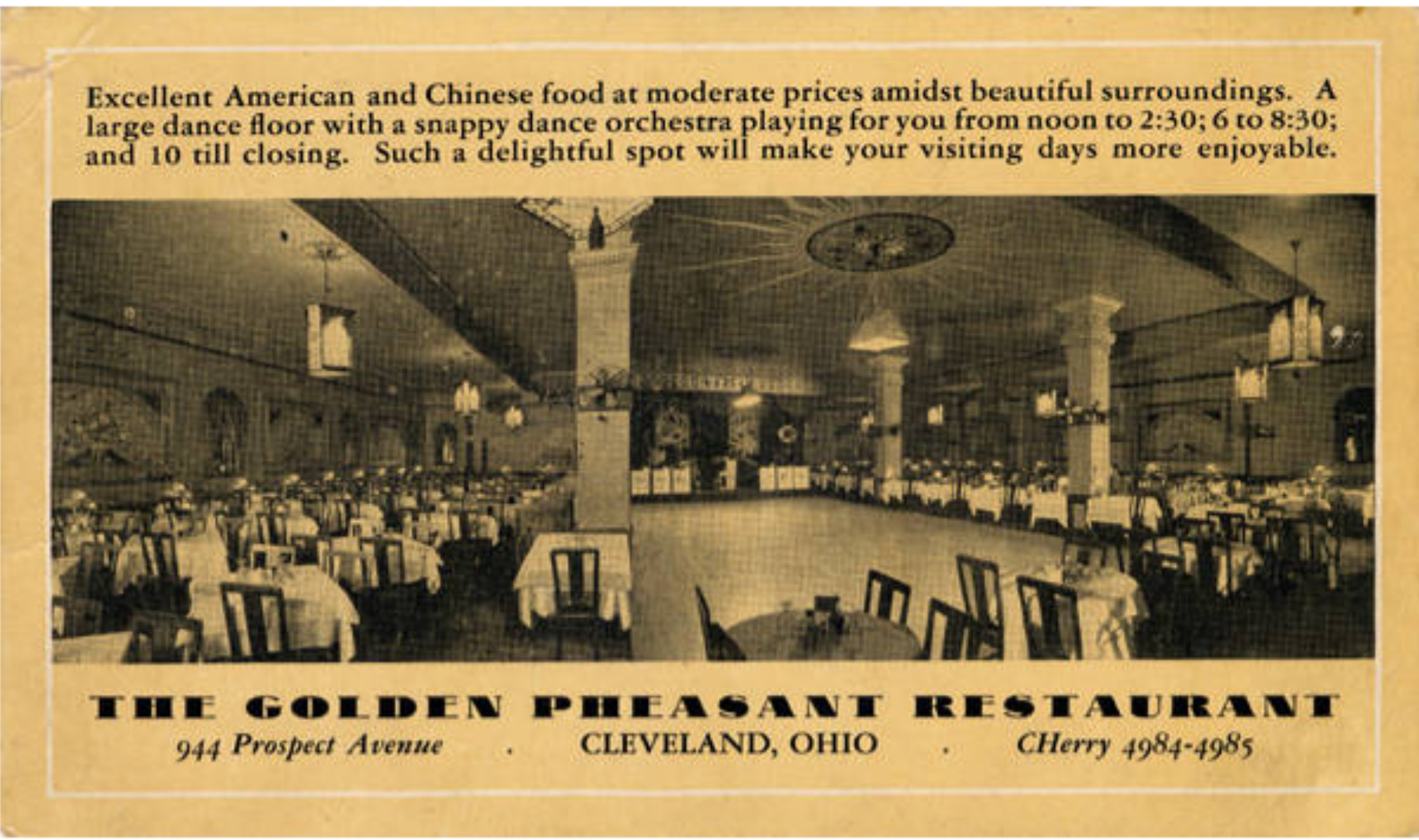 Golden Pheasant Restaurant Cleveland