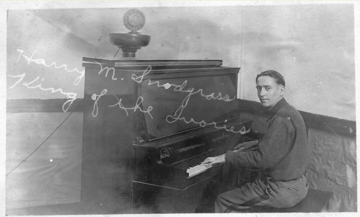Harry Snodgrass at the Piano-Signed Harry M. Snodgrass at the Piano