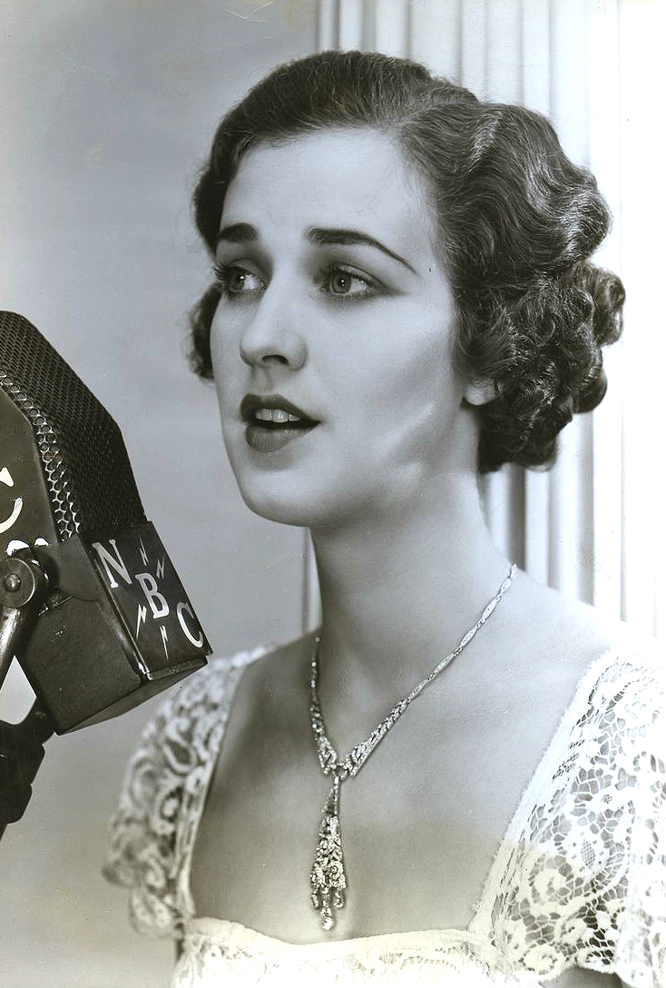 Jane Froman NBC Mic 1934 Jane Froman in 1934