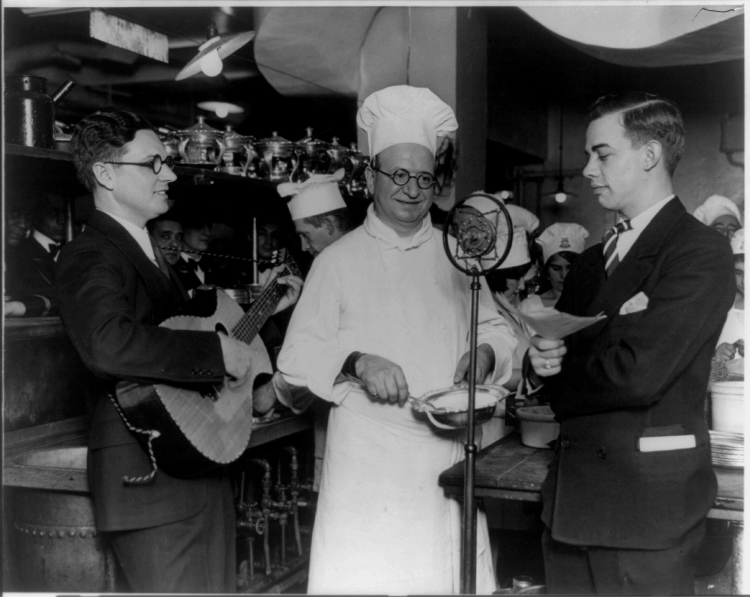 Bradley Kincaid Sherman Hotel Kitchen 1929 Bradley Kincaid Sherman Hotel Kitchen 1929
