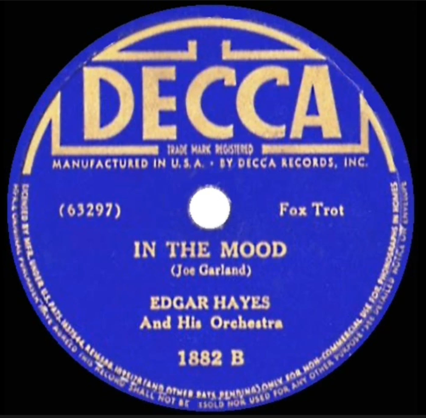 In The Mood - Edgar Hayes Orchestra